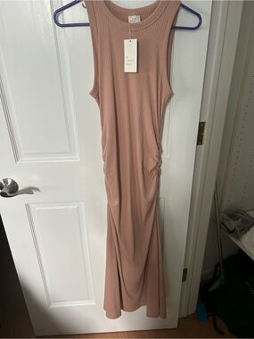 a new day Ribbed Sleeveless Maxi Dress — Dusty Mauve